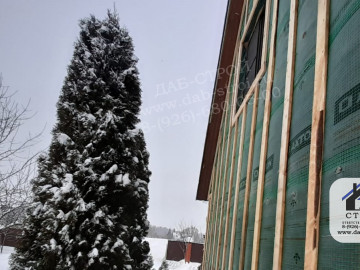 Утепление фасада Эковатой в Колонтаево галерея фото номер 24